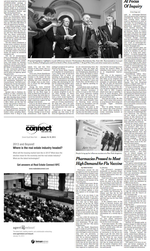 Real Estate Connect ad in New York Times