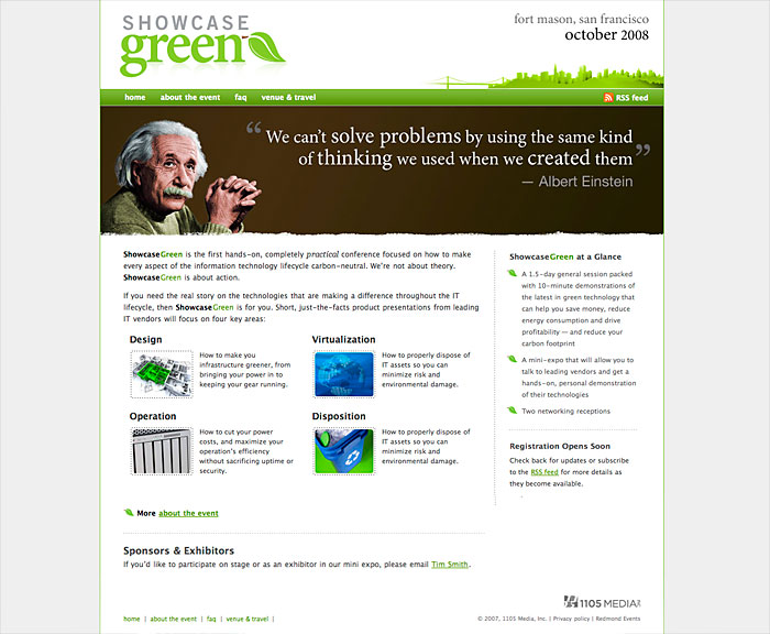 Showcase Green concept site