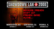 Showdown LAN 2008 - Design and build of event website