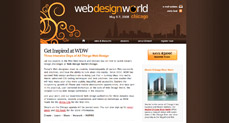 Web Design World - Design and build of event website